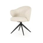 Stoel Connor - Beige Donna - 96340 - eetkamerstoelen, Nieuw, Stof