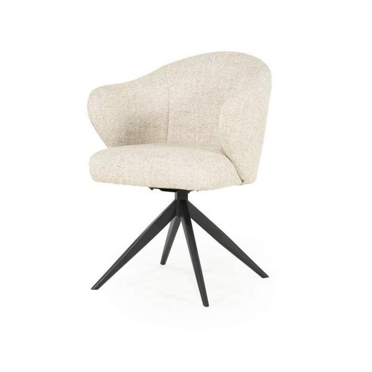 Stoel Connor - Beige Donna - 96340 - eetkamerstoelen, Huis en Inrichting, Stoelen, Nieuw, Stof