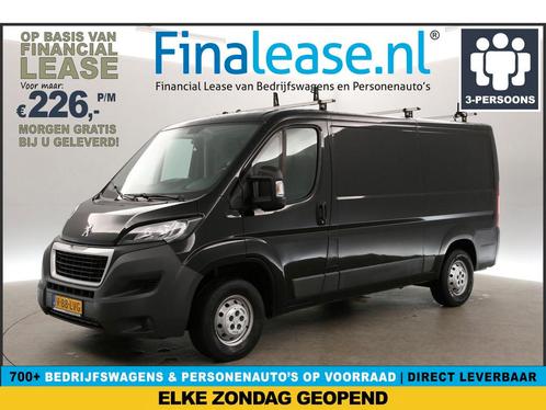 Peugeot Boxer 2.0 HDI L2H1 Airco Cruise Trekhaak LED €226pm, Auto's, Bestelauto's, Lease, Handgeschakeld, Diesel, Peugeot, Zwart