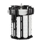 GGM Gastro | Kop & schotel dispenser - Roterend - Zwart |, Verzenden