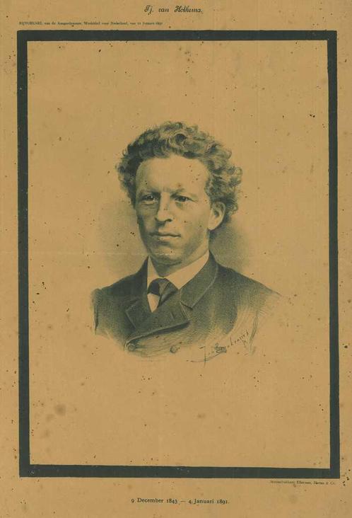 Portrait of Tjomme van Holkema, Antiek en Kunst, Kunst | Etsen en Gravures