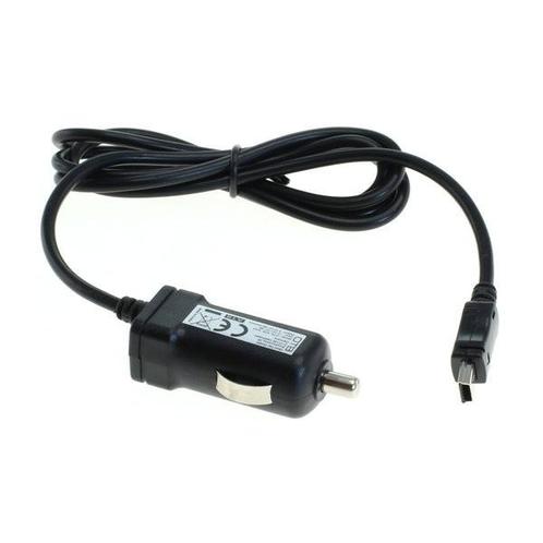 USB Mini B autolader met vaste kabel - 2,4A /, Telecommunicatie, Mobiele telefoons | Telefoon-opladers, Ophalen of Verzenden