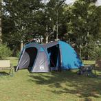vidaXL Koepeltent met dak met opslag Blauw 384 x 254 x 170, Caravans en Kamperen, Tenten, Verzenden, Nieuw