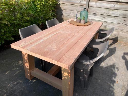 Robuuste Tuintafel Douglas | 4 persoons | GRATIS BEZORGD, Tuin en Terras, Tuintafels, Nieuw, Hout, Rechthoekig, Verzenden