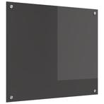 vidaXL Keuken Spatscherm Donkergrijs 70 x 60 cm gehard glas, Verzenden, Nieuw