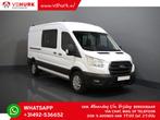Ford Transit 2.0 TDCI 130 pk L3H2 DC Dubbel Cabine 7 Pers. /, Auto's, Ford, Gebruikt, Overige carrosserieën, Wit, Airbags