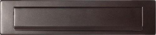 Briefplaat 340x77mm met valklep 280x45mm Dark blend, Doe-het-zelf en Verbouw, IJzerwaren en Bevestigingsmiddelen, Overige typen