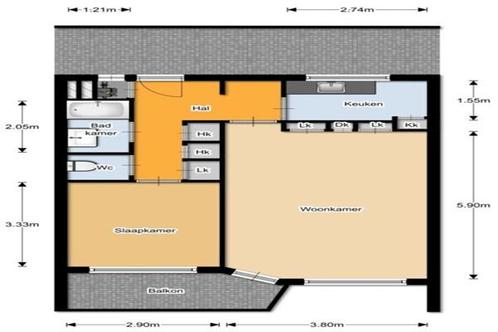 Appartement Espoortstraat in Enschede, Huizen en Kamers, Huizen te huur, Via bemiddelaar, Overijssel, Appartement