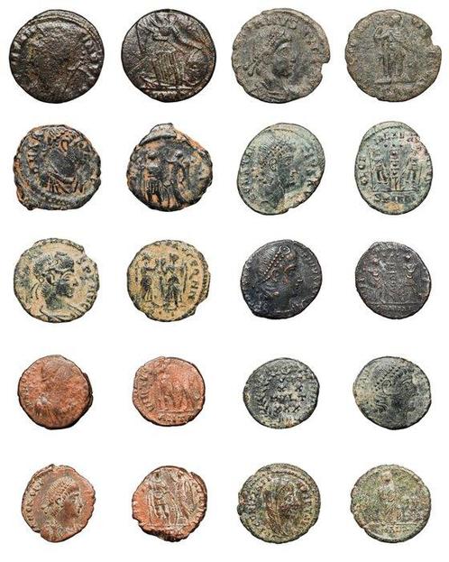 Romeinse Rijk Lot of 10 Coins. Including Constantine I & II,, Postzegels en Munten, Munten | Europa | Niet-Euromunten