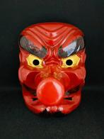 Noh masker - Hout - Tengu-fotos (Zonder Minimumprijs)