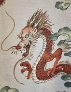 Offert! Exclusief origineel oosters textiel met draken -, Antiek en Kunst