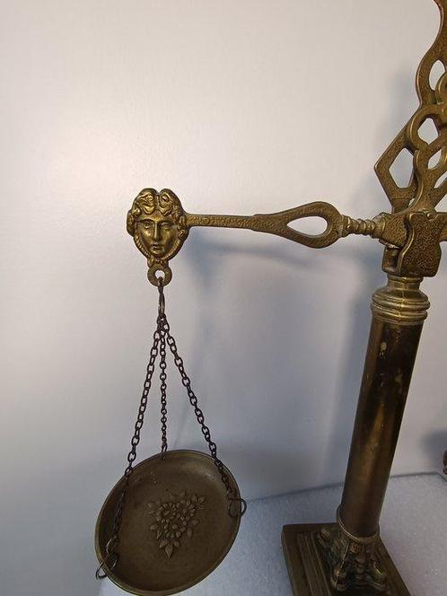 Balans of weegschaal - Brons, Messing - Set vintage, Antiek en Kunst, Antiek | Wandborden en Tegels