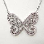 2.08 ct N.Fancy Pink Diamond Pendant Necklace - 6.66 gr -