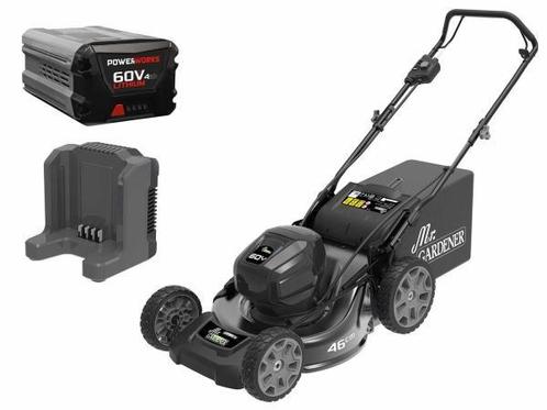 Veiling - Mr. Gardener accu grasmaaier 4-in-1 4Ah 60v, Tuin en Terras, Grasmaaiers