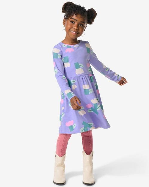 HEMA Kinderjurk bloemen paars, Kinderen en Baby's, Kinderkleding | Overige, Nieuw, Verzenden