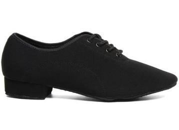 Herenschoenen voor ballroom van leer en rekbaar canvas (zitt beschikbaar voor biedingen