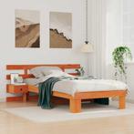 vidaXL Bedframe met lade Wasbruin 100 x 200 cm Massief, Verzenden, Nieuw, Bruin, Hout