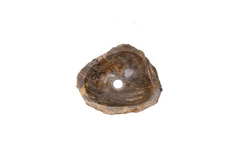 Fossiel Waskom 46x38x15 cm | Versteend Hout, Huis en Inrichting, Badkamer | Badkamermeubels, Wastafelkast, Nieuw, Verzenden
