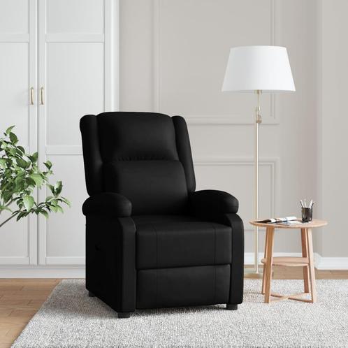 vidaXL Fauteuil verstelbaar kunstleer zwart, Huis en Inrichting, Fauteuils, Nieuw, Verzenden