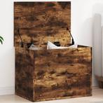 vidaXL Opbergbox 60x42x46 cm bewerkt hout gerookt, Verzenden, Nieuw