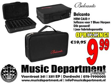 Belcanto Softcase voor 7 Mondharmonicas / Blues Harps beschikbaar voor biedingen