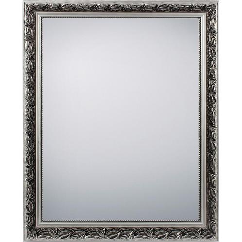 Spiegel - Trion Naja - WandSpiegel - 55x70cm - Hout - Zilver, Huis en Inrichting, Woonaccessoires | Spiegels, Nieuw, Ophalen of Verzenden