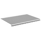 Luifeldoek 4,5x3m Antraciet/Wit - OP=OP! Topdeal voor ter..., Overige typen, Nieuw, Ophalen of Verzenden, 150 tot 300 cm
