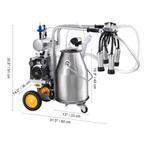 Elektrische Koe Melkmachine 25L met Vacuümpomp en Kar, Verzenden