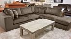 Hoekbank Loenen - hoekbanken - Taupe, Nieuw, Stof