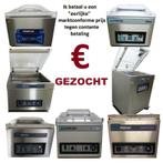 GEZOCHT; vacuummachine vacuum machine vacumeermachine, Zakelijke goederen, Horeca | Keukenapparatuur, Gebruikt, Bakkerij en Slagerij