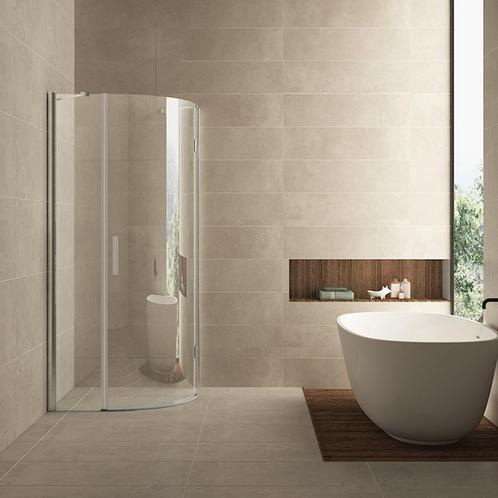 BWS Kwartronde Douchecabine 90x90cm 1 deur Rechts 8mm NANO, Doe-het-zelf en Verbouw, Sanitair, Douche, Nieuw, Ophalen of Verzenden