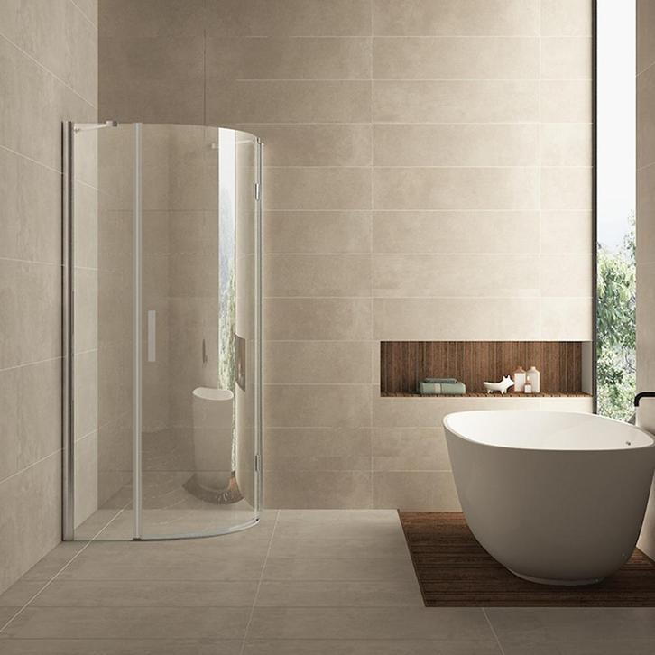 BWS Kwartronde Douchecabine 90x90cm 1 deur Rechts 8mm NANO, Doe-het-zelf en Verbouw, Sanitair, Douche, Nieuw, Ophalen of Verzenden