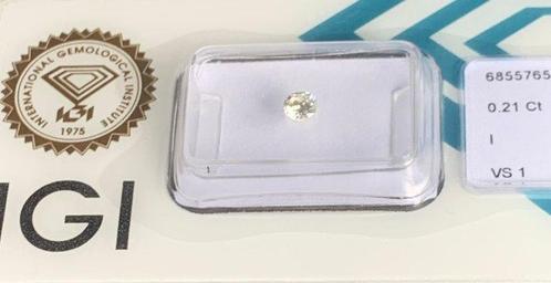 1 pcs Diamant (Natuurlijk) - 0.21 ct - Rond - I - VS1 -, Sieraden, Tassen en Uiterlijk, Edelstenen