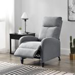 Verstelbare relaxfauteuil 102x60x92 cm stof lichtgrijs, Huis en Inrichting, Fauteuils, Verzenden, Nieuw