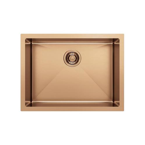 Inbouw Wastafel Sapho Zenith 60x45 cm RVS Koper PVD, Doe-het-zelf en Verbouw, Sanitair, Overige typen, Nieuw, Ophalen of Verzenden