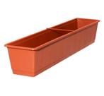 Balkonbak - 80 cm / Terracotta, Ophalen of Verzenden