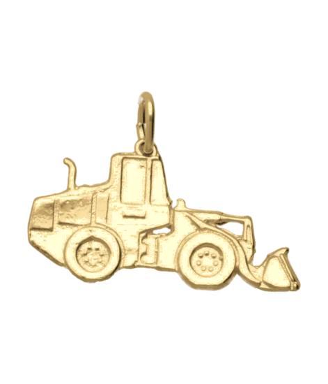 Zilveren Shovel ketting hanger 14 karaat goud verguld, Sieraden, Tassen en Uiterlijk, Kettinghangers, Nieuw, Verzenden