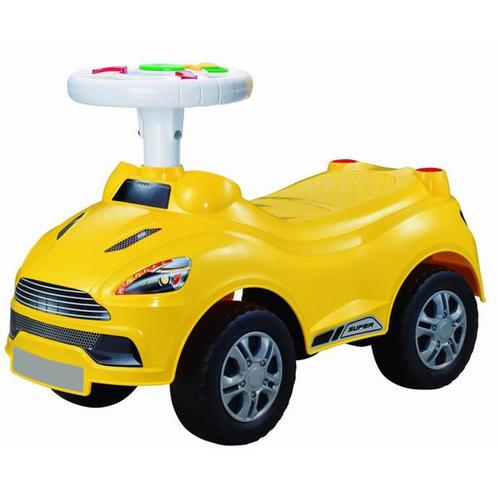 Eco Toys Sports Geel Loopauto met Muziek HC516257 div, Kinderen en Baby's, Speelgoed | Buiten | Voertuigen en Loopfietsen, Loopvoertuig
