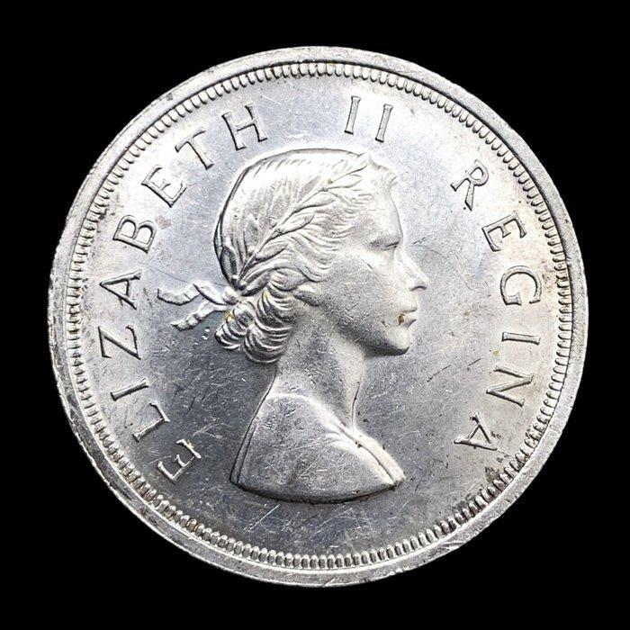 Zuid-Afrika. Elizabeth II. 5 Shillings 1957 (Zonder, Postzegels en Munten, Munten | Europa | Niet-Euromunten