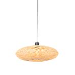 Oosterse hanglamp bamboe 50 cm - Ostrava, Huis en Inrichting, Lampen | Hanglampen, Nieuw, Oosters, 75 cm of meer