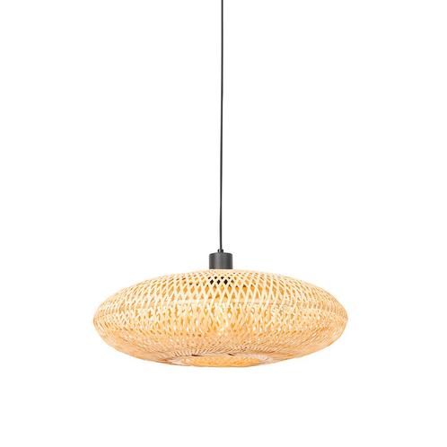 Oosterse hanglamp bamboe 50 cm - Ostrava, Huis en Inrichting, Lampen | Hanglampen, Nieuw, 75 cm of meer