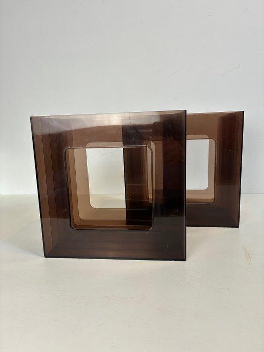 Wittner - Rek (2) - Plastic - Set LP houders, Antiek en Kunst, Kunst | Designobjecten