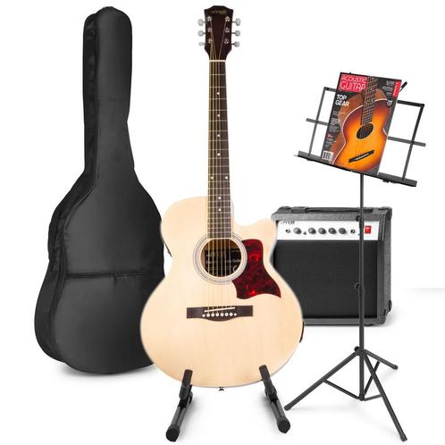 MAX ShowKit elektrisch akoestische gitaar met gitaar- en, Muziek en Instrumenten, Snaarinstrumenten | Gitaren | Elektrisch, Nieuw