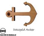 LaserWood Dasspeld Anker, Kleding | Heren, Stropdassen, Nieuw, Verzenden