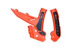 Racetech frame beschermers Oranje / Zwart KTM SX 125/250/300, Verzenden, Nieuw