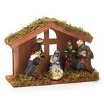 Kerststal | Decoris (MDF, Polyresin, 7 delig), Diversen, Kerst, Verzenden, Nieuw