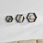 Design Wandplank - driedelige set - grijs - model 2, Huis en Inrichting, Woonaccessoires | Wandplanken en Boekenplanken, Verzenden