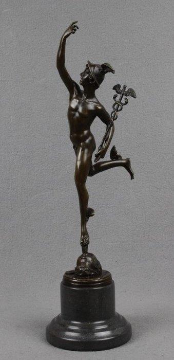 After Giambologna - sculptuur, Mercury - 2,5 kg - 45 cm -, Antiek en Kunst, Curiosa en Brocante