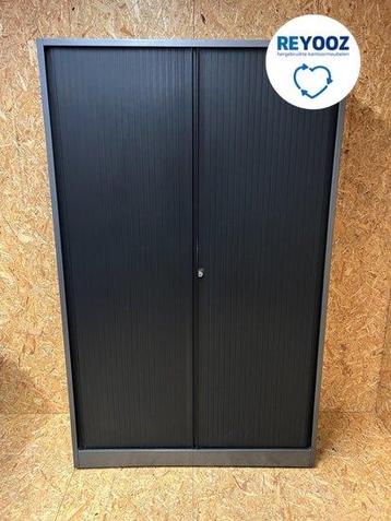 Ahrend roldeurkast - 195x120x45cm - antracietgrijs - zwar... beschikbaar voor biedingen