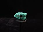 Oud-Egyptisch Faience amulet van een krokodil (Sobek) - 1.5